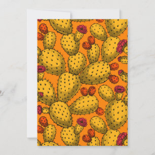 Opuntie de floraison en jaune