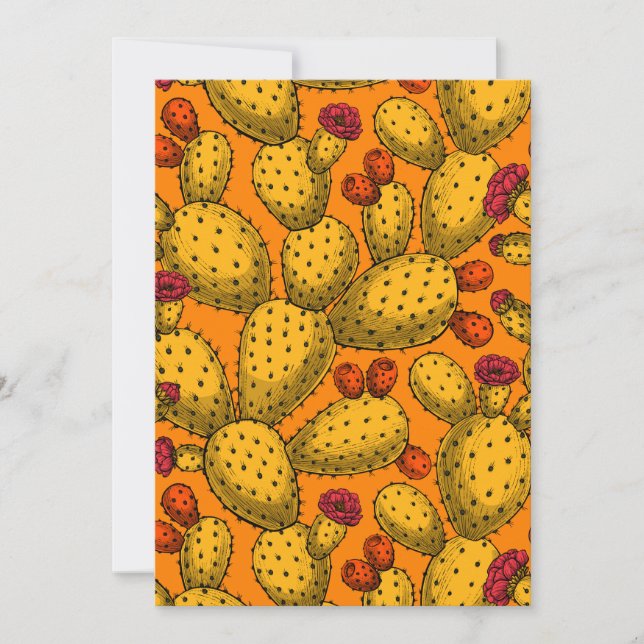 Opuntie de floraison en jaune (Devant)