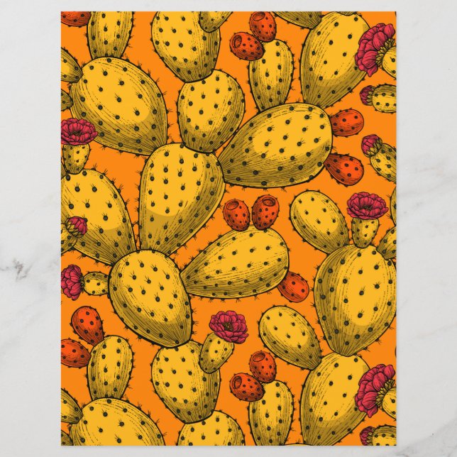 Opuntie de floraison en jaune (Devant)