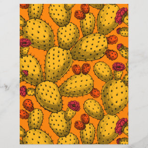 Opuntie de floraison en jaune