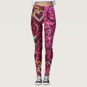 or argent collants long rose