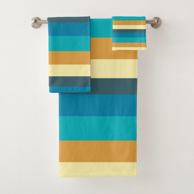 Or. Bandes bleues et turquoise (En situation)