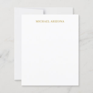 Or & Blanc Minimaliste Simple Moderne