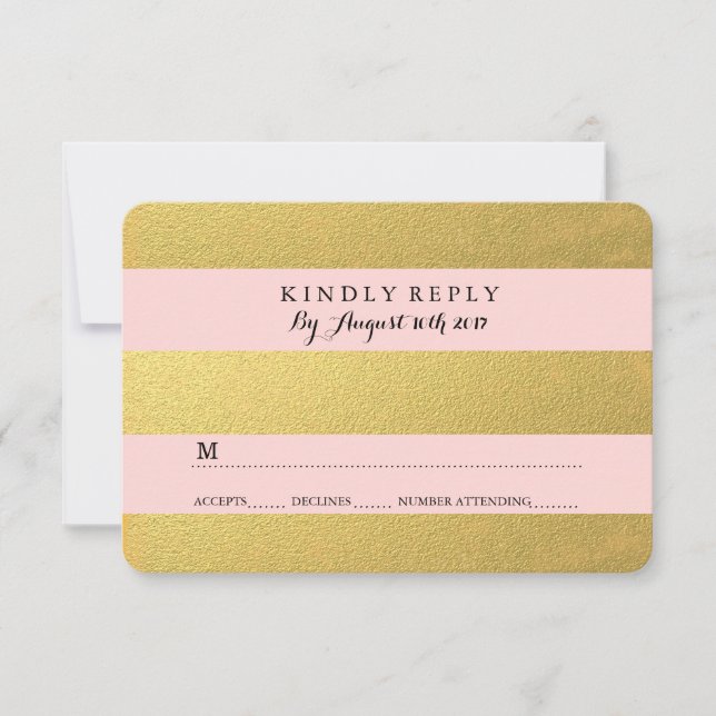 OR CHIC | CARTES RSVP ROSES (Devant)