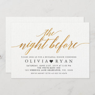 Or de Faux la nuit avant invitation