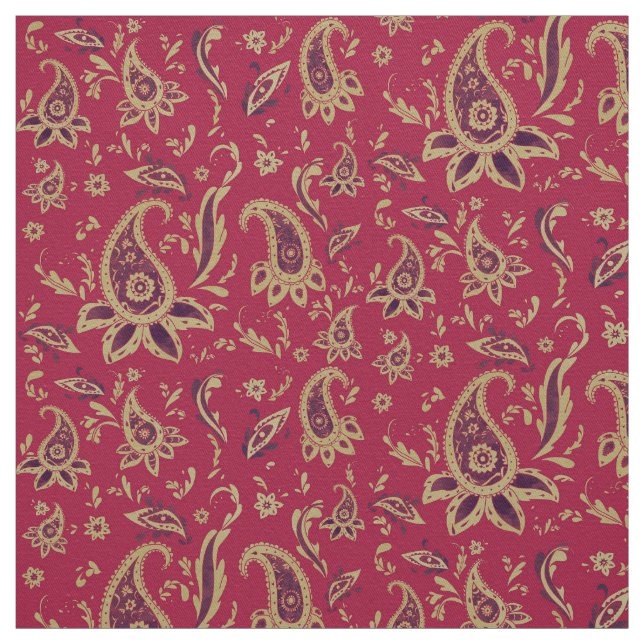 Or de Paisley, tissu (Échantillon)