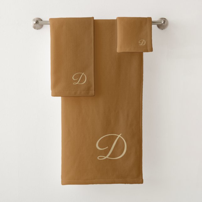 Or dégradé avec monogramme personnalisé (En situation)