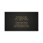 Or Diamant Monogram Chauffeur Carte de visite