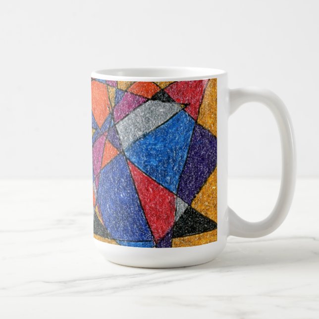"Or et bijoux" Abstract Design Mug (Droite)
