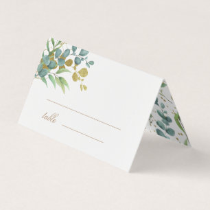 or eucalyptus feuille vert mariage carte table