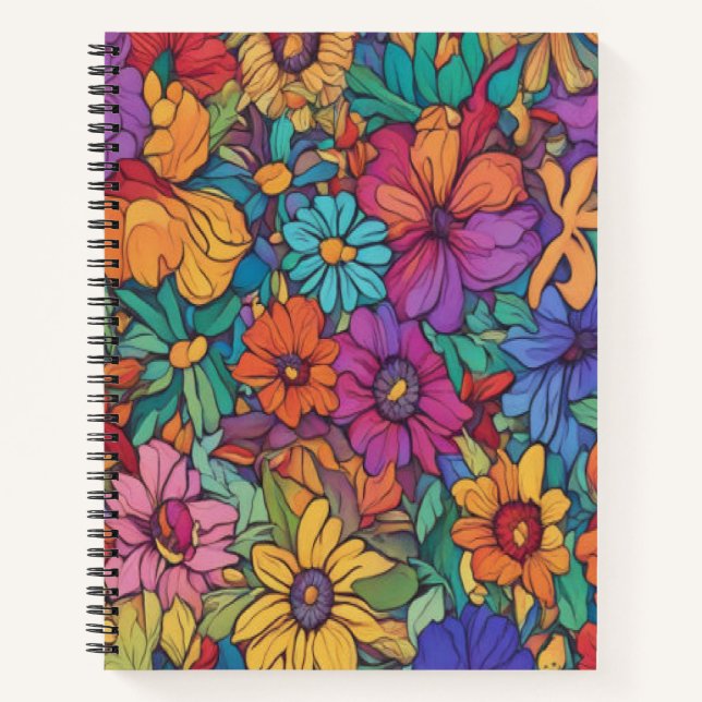 Or fondu coloré #52 - Carnet spiral (Devant)