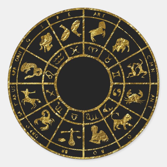 or horoscope zodiac astrologie or autocollants (Devant)