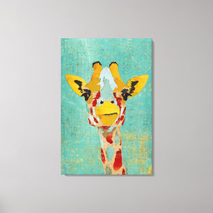 Or jetant un coup d'oeil la toile d'art de girafe