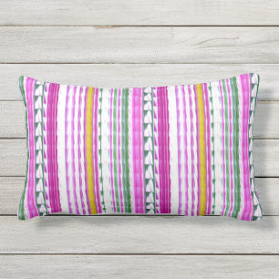 Or, magenta, coussin lombaire 13" de rayure