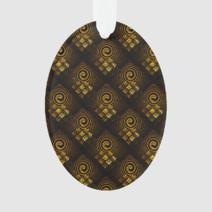 Or Moderne Boho Élégant Motif d'Art Abstrait #502