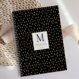 Or Monogramme Moderne Tendance Goutte de Pluie Noi