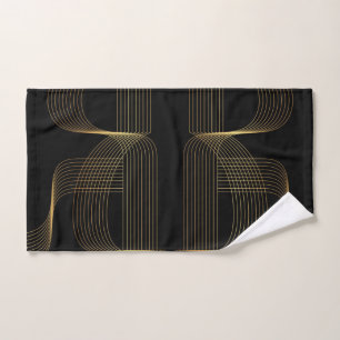 Or, noir, élégant, cool, art de ligne tendance u