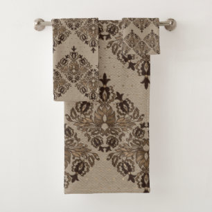 Or oriental persan de pastel de motif