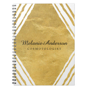 Or personnalisable et carnet blanc
