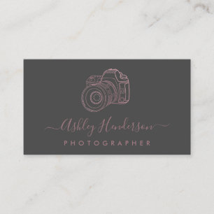 Or Rose Et Gris Cartes de visite photographiques