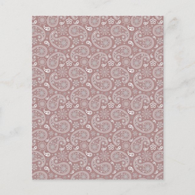Or rose et paisley blanc (Devant)