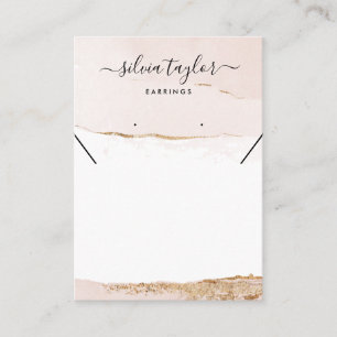 or rose vif Boucles d'oreille Carte d'affichage du