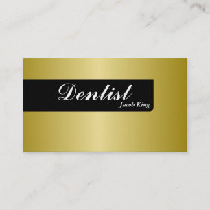 Or simple de carte de visite d'orthodontiste de