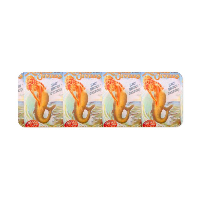 or sirène adresse de retour étiquette (Devant)