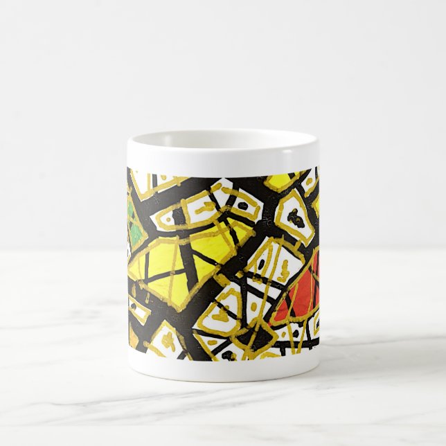 OR – Tasse d'art géante | Design de luxe abstrait (Centre)