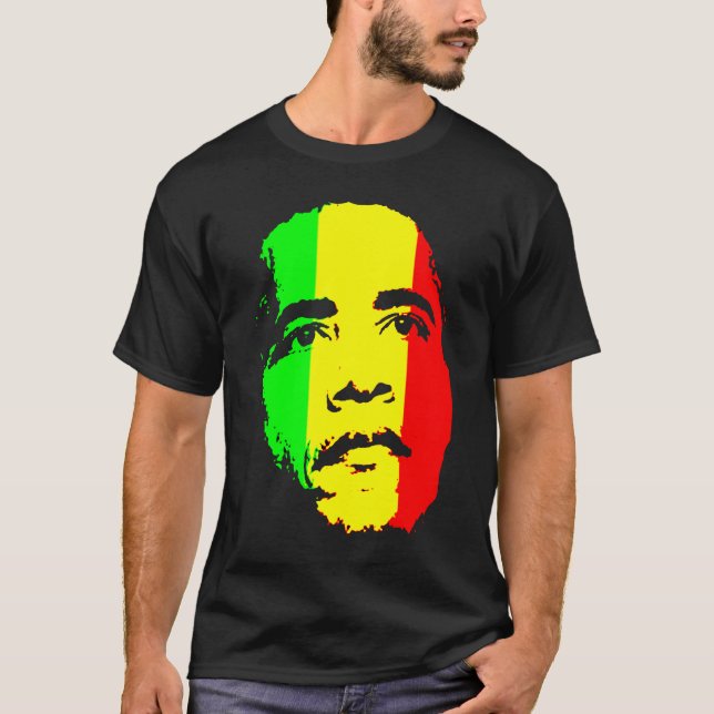 Or vert de Barack Obama et T-shirt rouge (Devant)