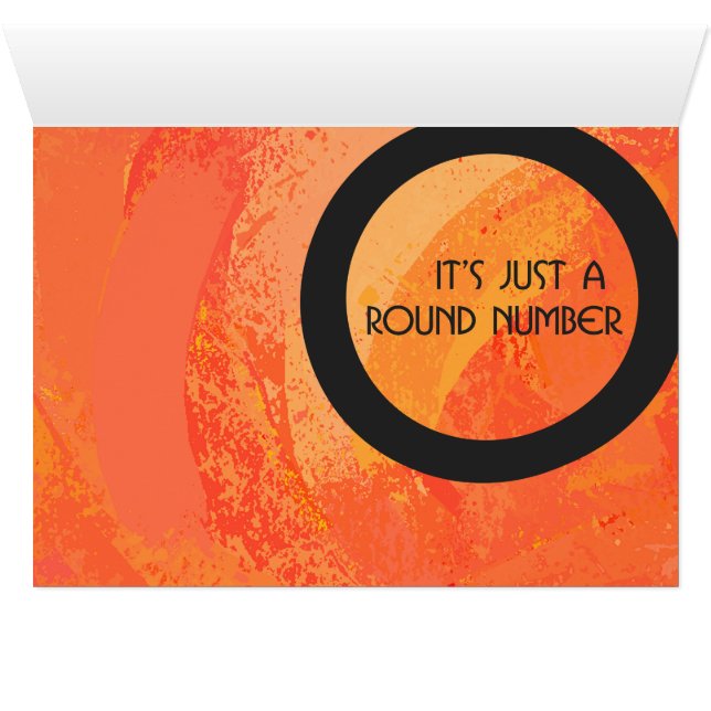 Orange 30 décades Anniversaire (Intérieur Horizontal (Bas))