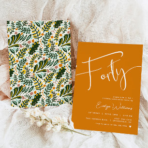 Orange 40e anniversaire Invitation