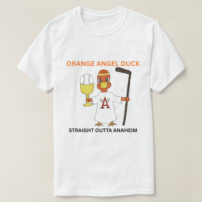 ORANGE ANGEL DUCK Men's Basic T-Shirt (Design devant)