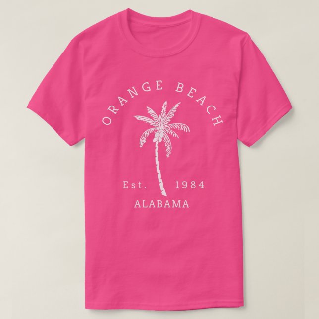 Orange Beach Alabama Palm Tree TShirt (Design devant)