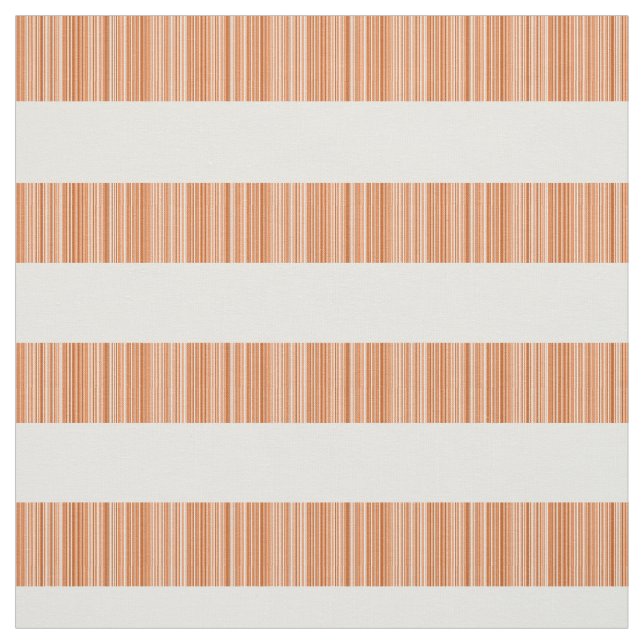 Orange Blanc Moderne Tissu (Échantillon)