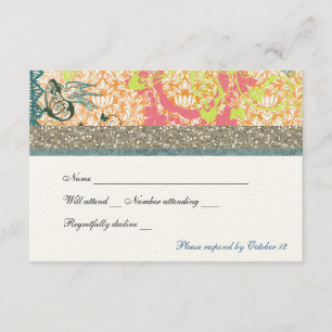 Orange Bleu Boho Chic Tzigane rsvp