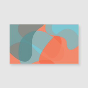Orange, bleu, moderne, tendance ondulé formes orga