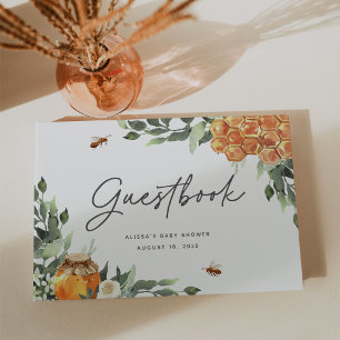 Orange Blossom Honey Bee Evénement Livre d'invités