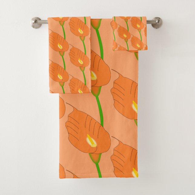 Orange Cala Lily Design (En situation)