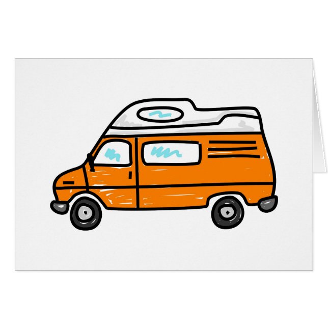 Orange Campervan (Devant horizontal)