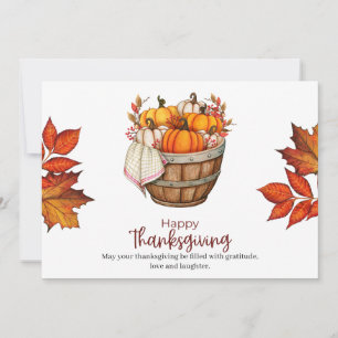 Orange Citrouille Automne Thanksgiving Salutation