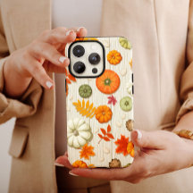 Orange Citrouille d'automne iPhone 13 Coque
