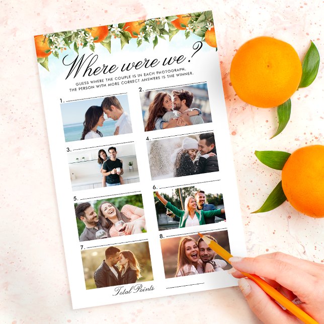 Orange Citrus Où Nous Étions Joués Couple Photos (Créateur téléchargé)