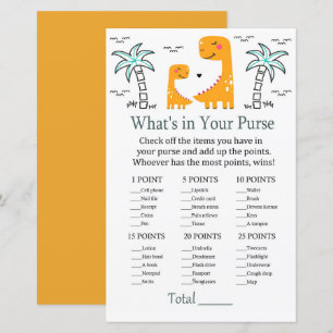 Orange Dino Qu'y a-t-il dans votre baby shower de