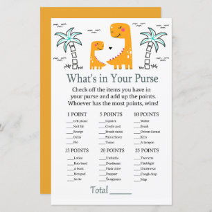 Orange Dino Qu'y a-t-il dans votre baby shower de