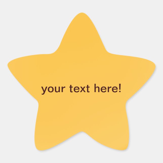 Orange doré - autocollants étoile (Devant)