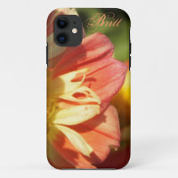 Orange Et Jaune Dahlia Flower iPhone 5 Coque