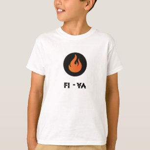 Orange Fi-Ya (le feu), T-shirt