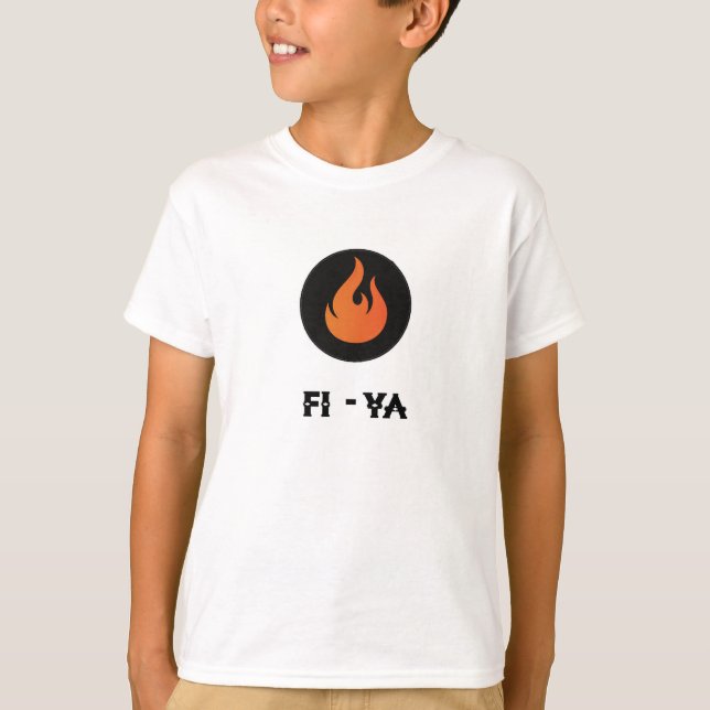 Orange Fi-Ya (le feu), T-shirt (Devant)