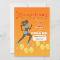 Orange Finess Invitation